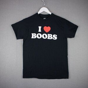 Danny Duncan I Love Boobs Humour Tee Mens Medium